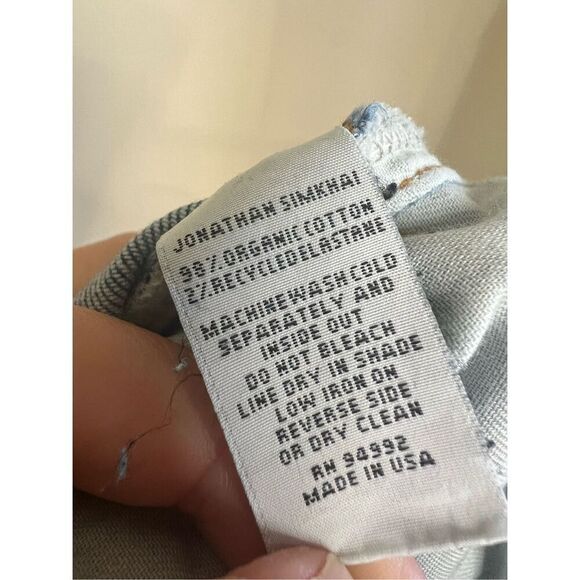 Jonathan Simkhai High Rise Patchwork Jeans - Picture 7 of 7